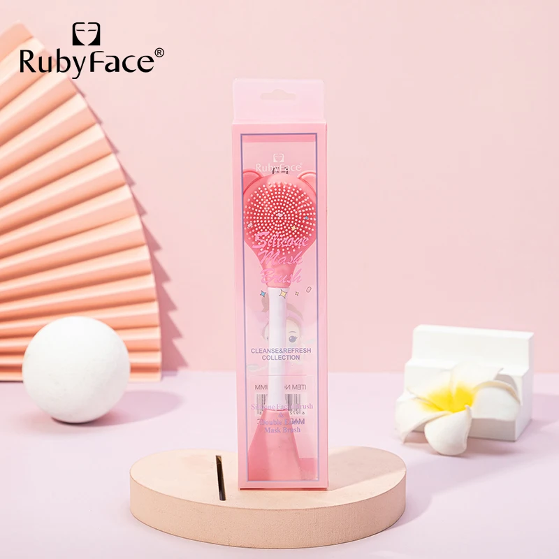 Двухсторонняя силиконовая кисть для маски для лица, силиконовая грязевая маска, аппликатор, кисть, маска, косметический инструмент для нанесения крема, лосьона