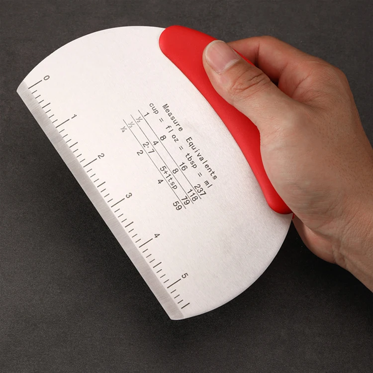 Hot Selling Semi-circle Scraper Stainless Steel Griddle with Scale