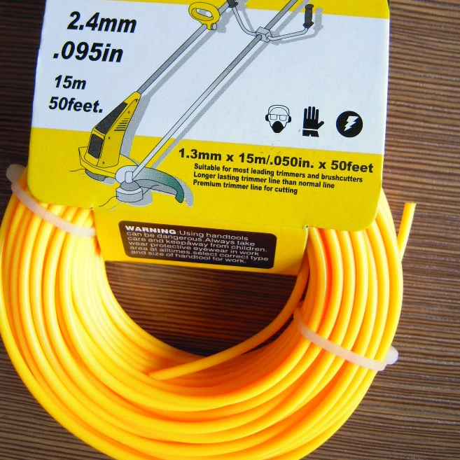 1lb 5lb 10lb 2.4mm 3.0mm Orange nylon trimmer line grass cutter line