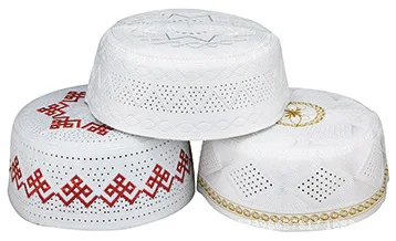 2019 новый стиль Молитва намаз шапочка с вышивкой Череп Кепка Kufi шляпа турецкий Череп Кепка мусульманская шляпа для мужчин