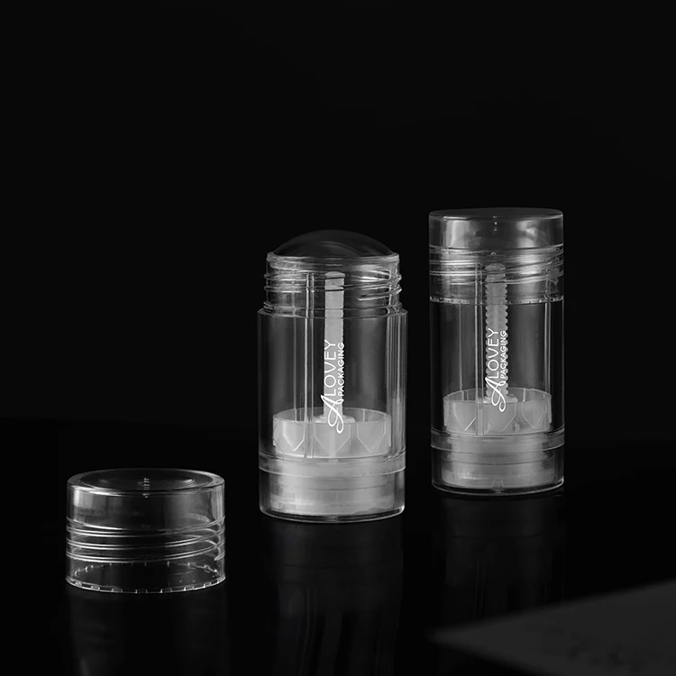 30G Transparent Round Twist Up Foundation Stick As Plastic Wholesale Gel Soft deodorant Packaging  foundation Stick