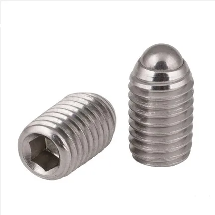 Metric Thread M3 M4 M5 M6 M8 304 Stainless Steel Spring Ball Actuator Screw Beads Positioning Screws Spring Plunger