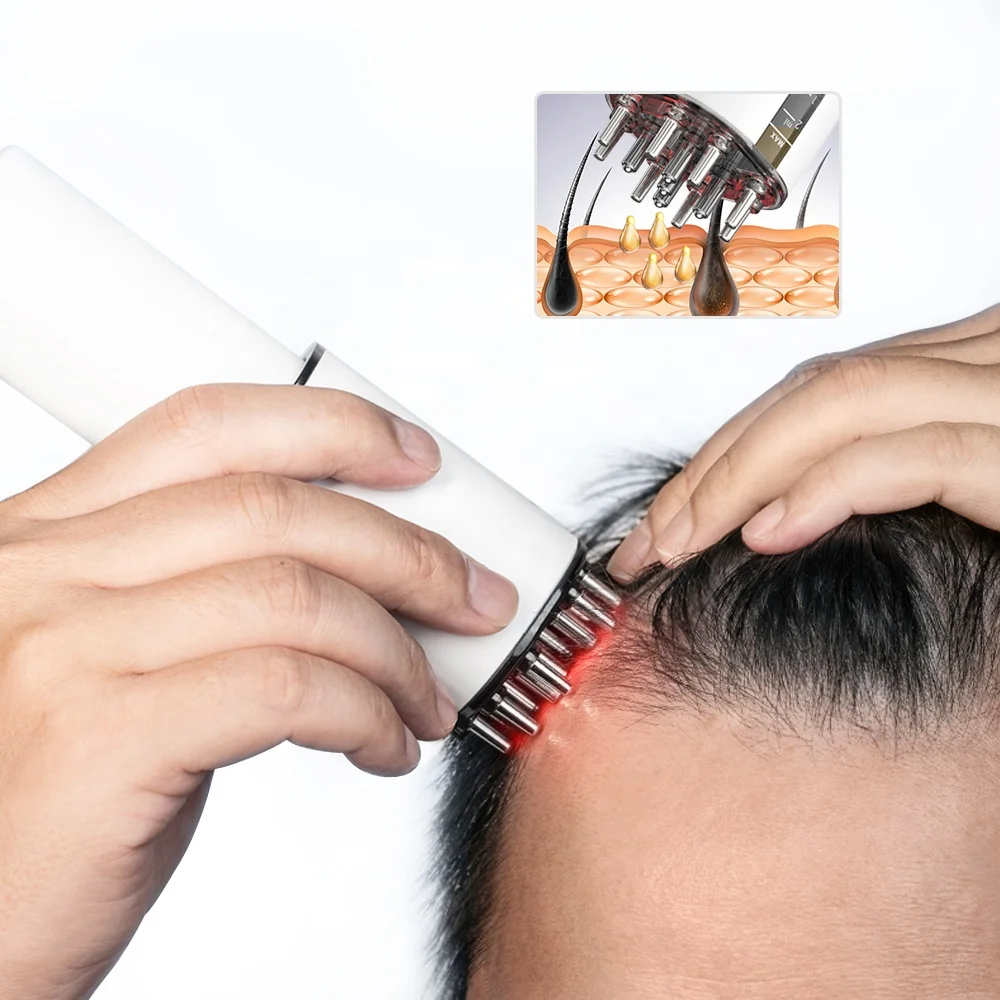 Hair Oil Applicator Hair Massager Comb Scalp Oil Applicator Brush Scalp Massager Hair Comb Red Light Therapy Oil Applicator Comb