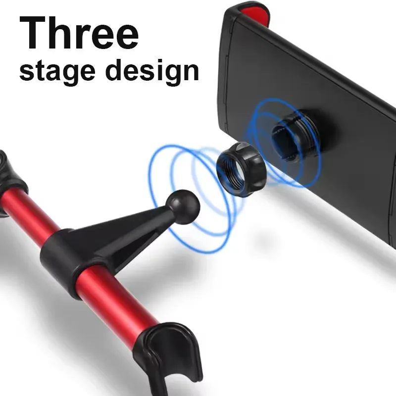 HZ-25 Mobile Phone Car Back Seat Holder 360 Degree Rotate Stand Auto Headrest Bracket Support For Tablet PC iPad Mini Pro