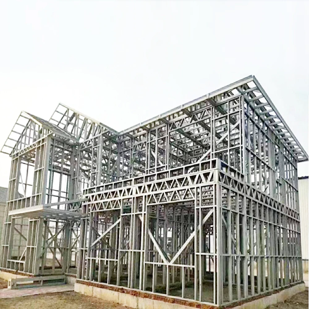 Luxury Light Prefabricated Steel Strecture Townhouse Villa