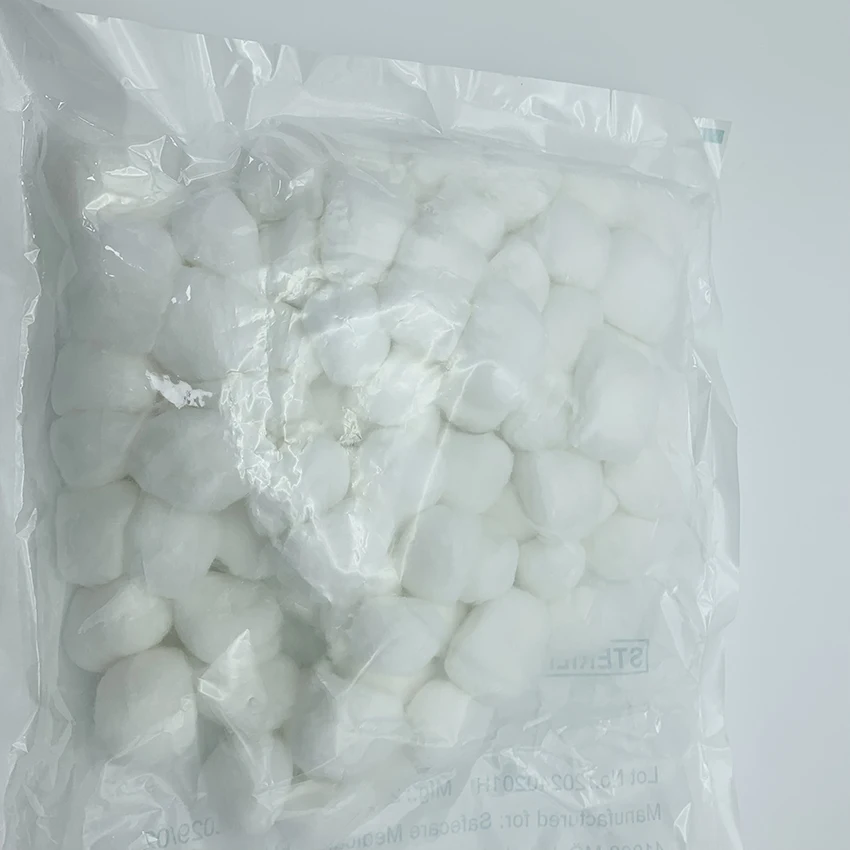 100% Cotton Hospital Use Disposable Medical Products Medical Sterile Surgical Gauze Cotton Balls