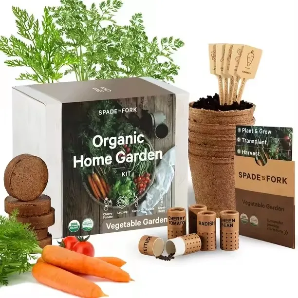 Made in China Organic Indoor Vegetable Garden Starter Kit Indoor Plant Indoor Garden Kit Plant Kit Vegetables