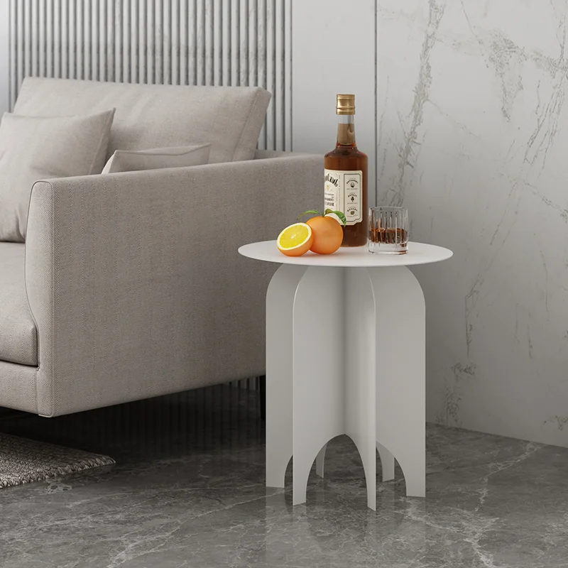 2021 New round table metal coffee table for bedroom