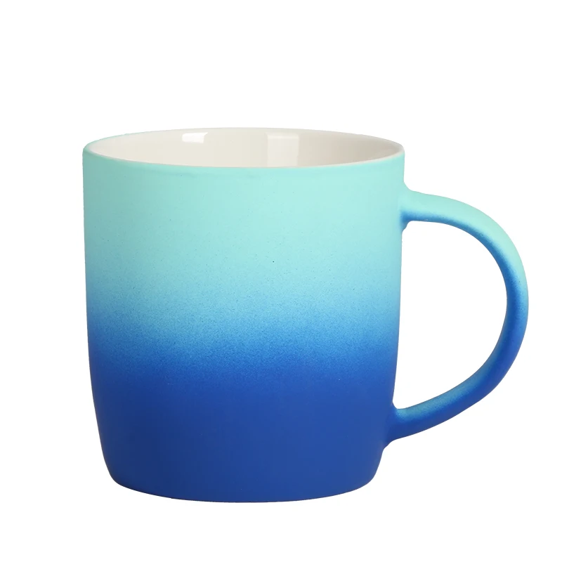 2022 Unique Design Modern Color Glazed Sublimation Mugs Gradient Ramp Ceramic Sublimation Mugs