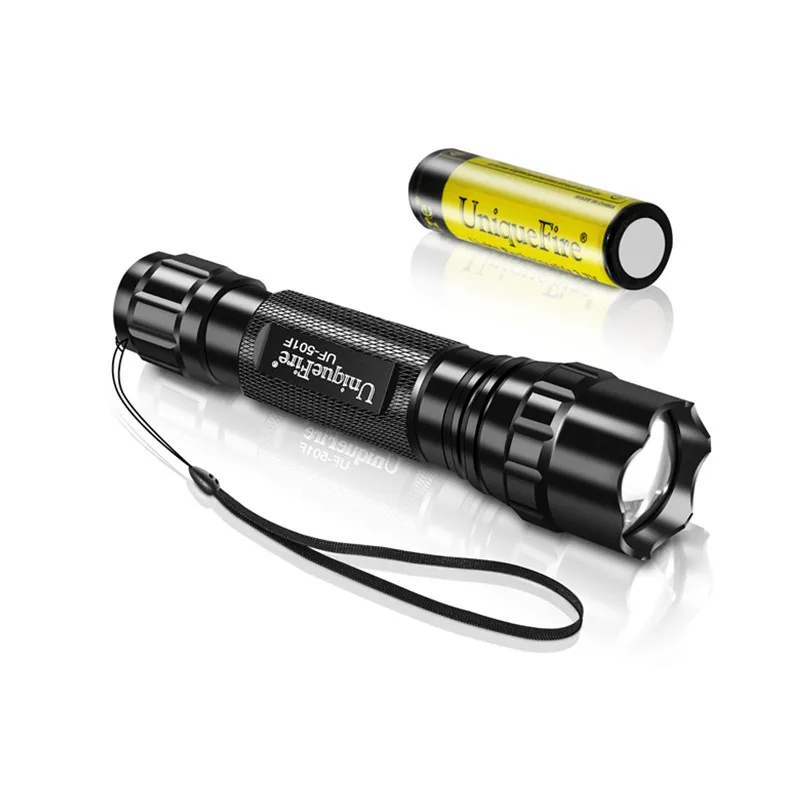 UniqueFire 501F White 10W LED hunting lamp flashlight outdoor zoomable light