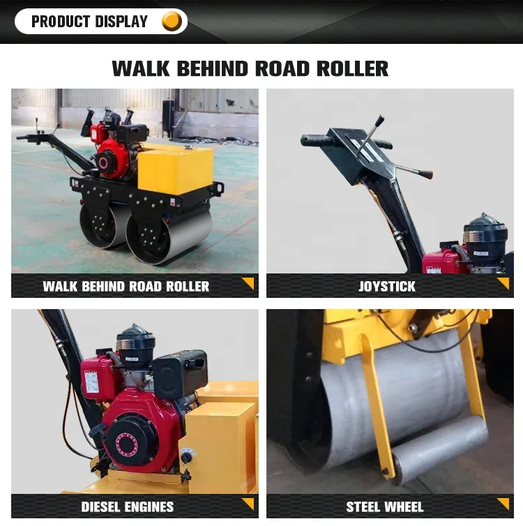 Ride on type vibratory efficient drum mini road roller for sale