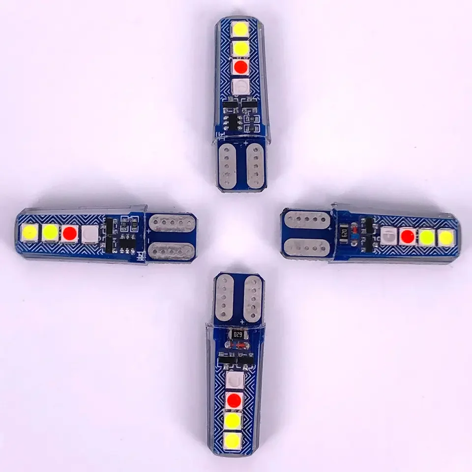 Factory Outlet Super bright car LED wide light bulbs 3030 8smd T10 License Plate Light indicator lights for cars