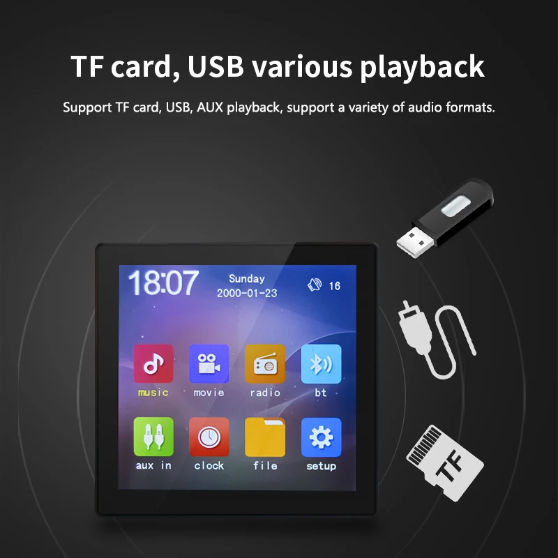 mini audio amplifier multimedia wall mount player home mini bt audio music center sound amplifier system
