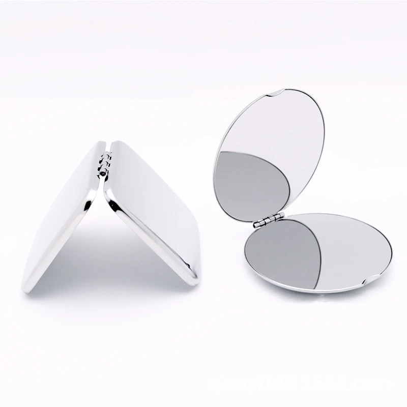 High quality Stainless Steel Folding Cosmetic Makeup Wholesale Mirror de poche  Personalized Pocket Mirror