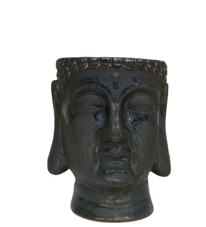 
Vintage porcelain buddha head vase For Sale 