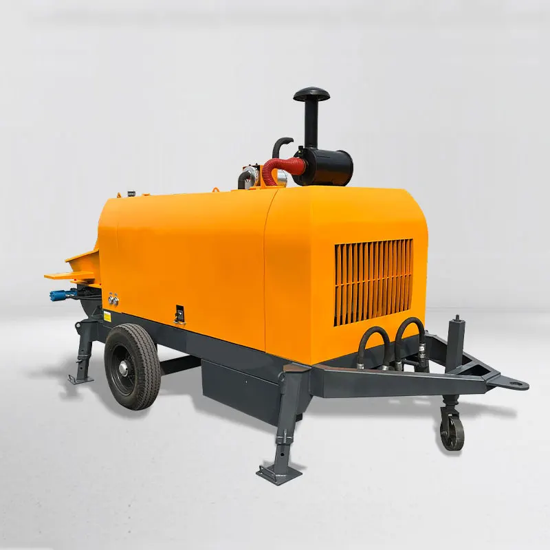 Extended Service Life Boom Cement Mixer With Pump Concrete Portable Pump 63m Mini Cement Pneumatic Concrete Pump