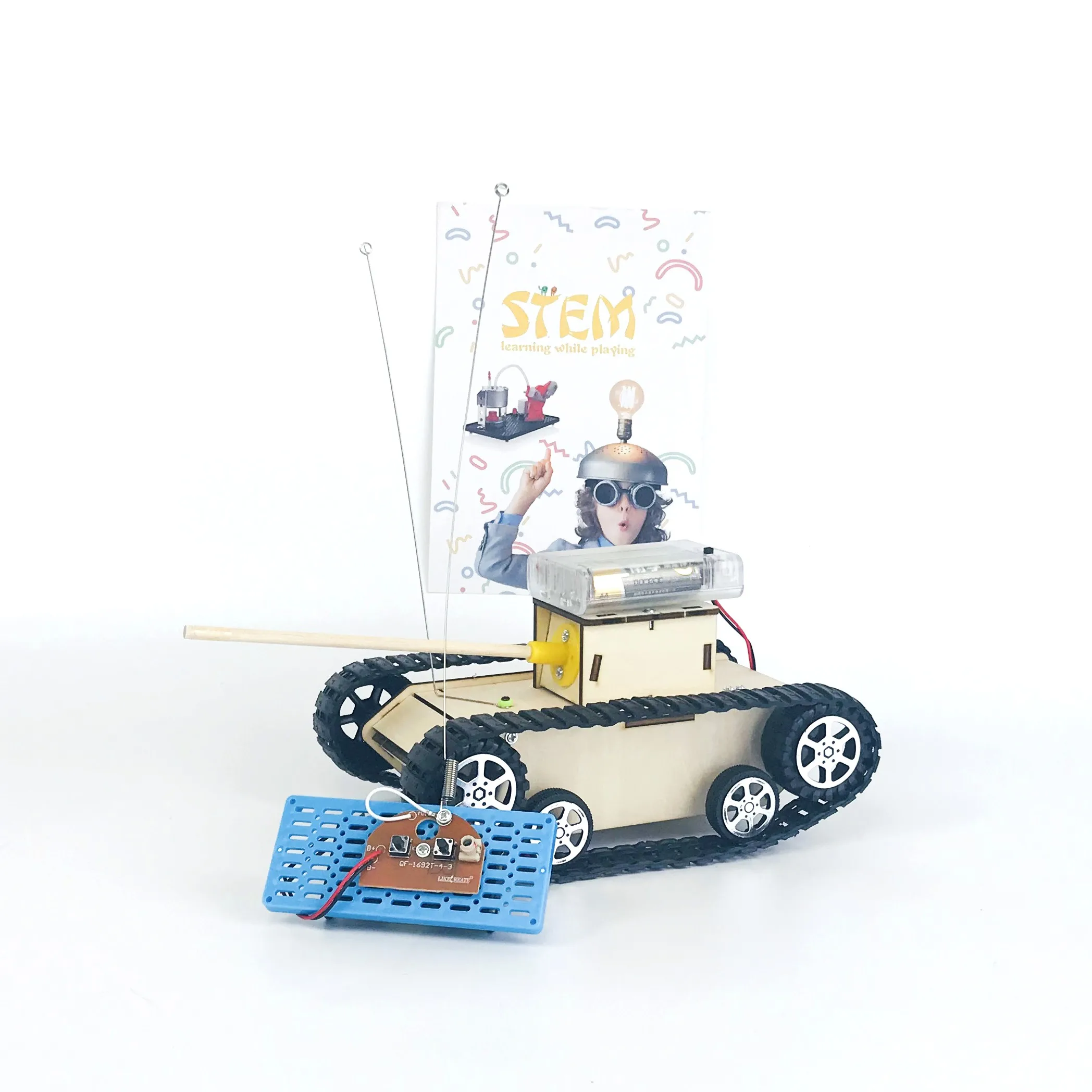 DIY educational 5 in 1 remote control kit science experiments stem toys for kids learn car robot monthly science kits for kids