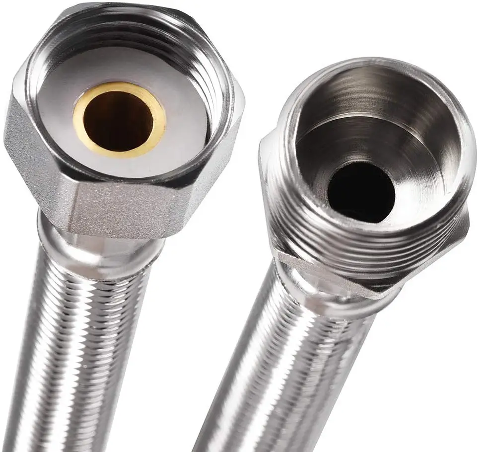 Aifol OEM F1/2 and M1/2 Faucet TAP stainless steel wire flexible hose plumbing faucet braided hose