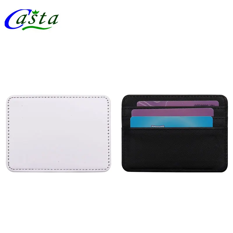 Designer Factory Direct Custom Sublimation PU Leather Business Card Holder Wholesale Plain Pattern