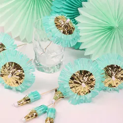 2020 Wholesale hawaii paper umbrella toothpicks for cake topper, party decoration