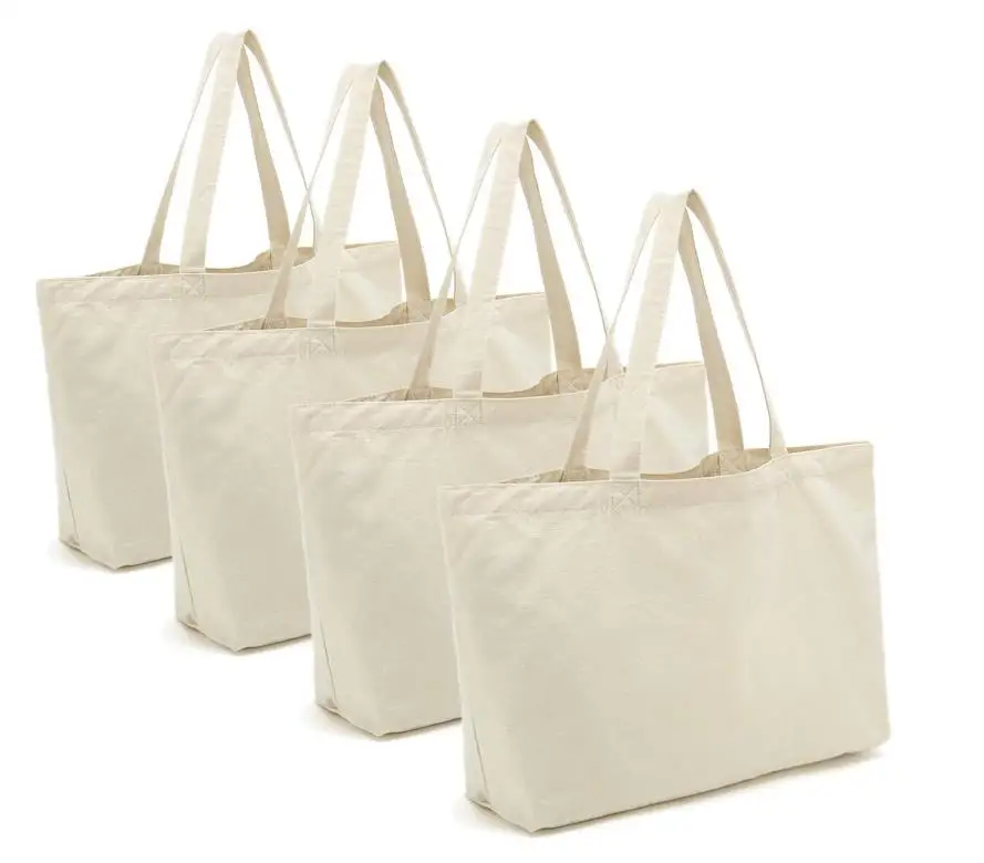
Wholesale Eco-friendly Cotton Tote Bag Blank Custom Print Shopping Canvas Bag 