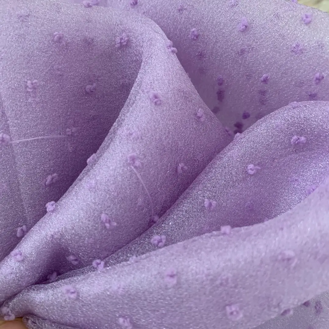 Оптовая продажа, маленькая 3D ткань из органзы с пузырьковыми краями для женского платья, юбки, украшения для одежды