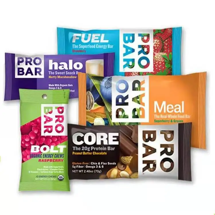 
heat seal candy/frozen food popsicle packaging bags energy bar packaging 