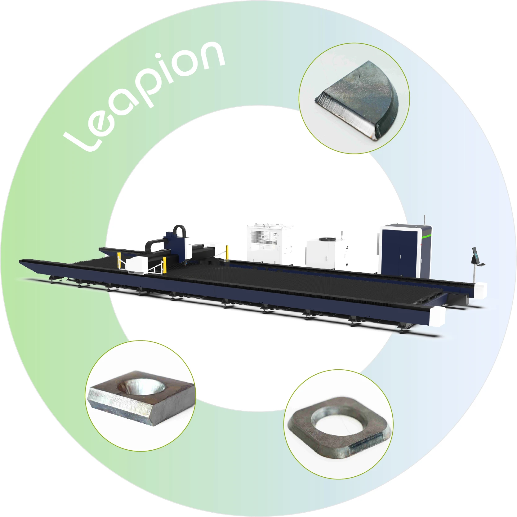 Large Format 6mm Stainless Steel  Fiber Laser Cutting Machine High Power Ground Rail Laser Cutting Machine