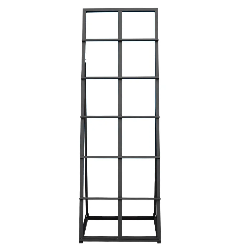 Kainice Customized Wall Mounted Standing Ceramic Tile Marble Tile Displays Wood Flooring Stone Metal Rack For Showroom
