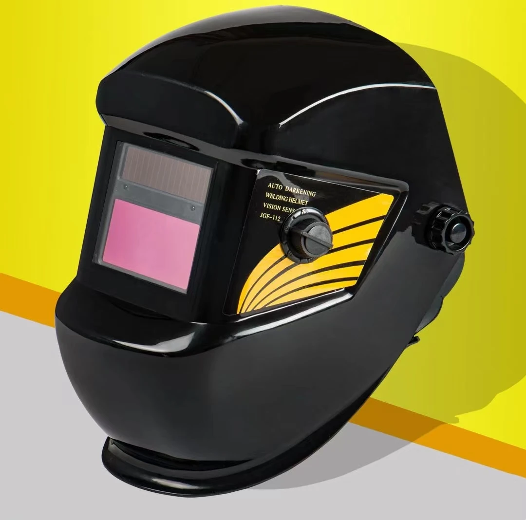 Automatic auto darkening head mounted solar power transparent welding faceshield dimming welding helmet mask for welder