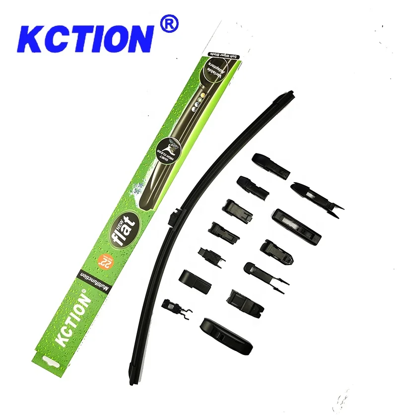 Kction Factory OEM Quality Innovation Wiper Blade Windshield Flat Soft Wiper Blades Windscreen Multi wiper blade With Clips