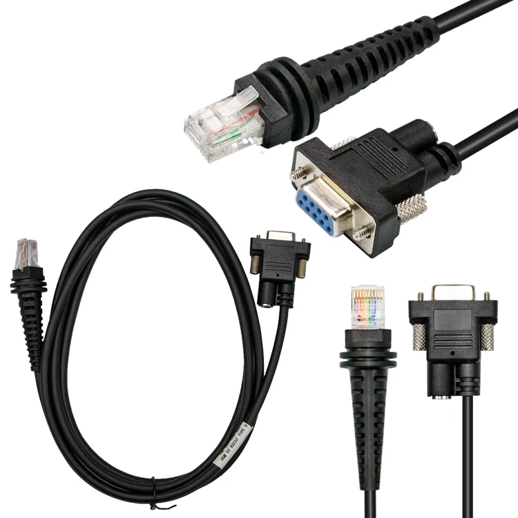 Sotesin ODM OEM 2M Rs232 Db9 Female to RJ45 RJ50 cable pos lector de escaner de codigo de barras For Honeywell 1900/1200g/1250