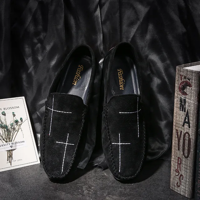 Cheap Price Men Shoes Man Slip-On Loafers driving Shoes Wear-risisting Black Brown Factory Wholesale Men Casual Shoes