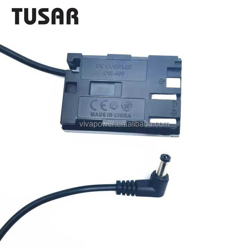 Coiled Cable DC 5.5X2.1mm DR-400 DR400 DC Coupler BP-511 Dummy Battery for Canon EOS 10D 20D D0Da 30D 40D 5D 50D D30 D60 Cameras