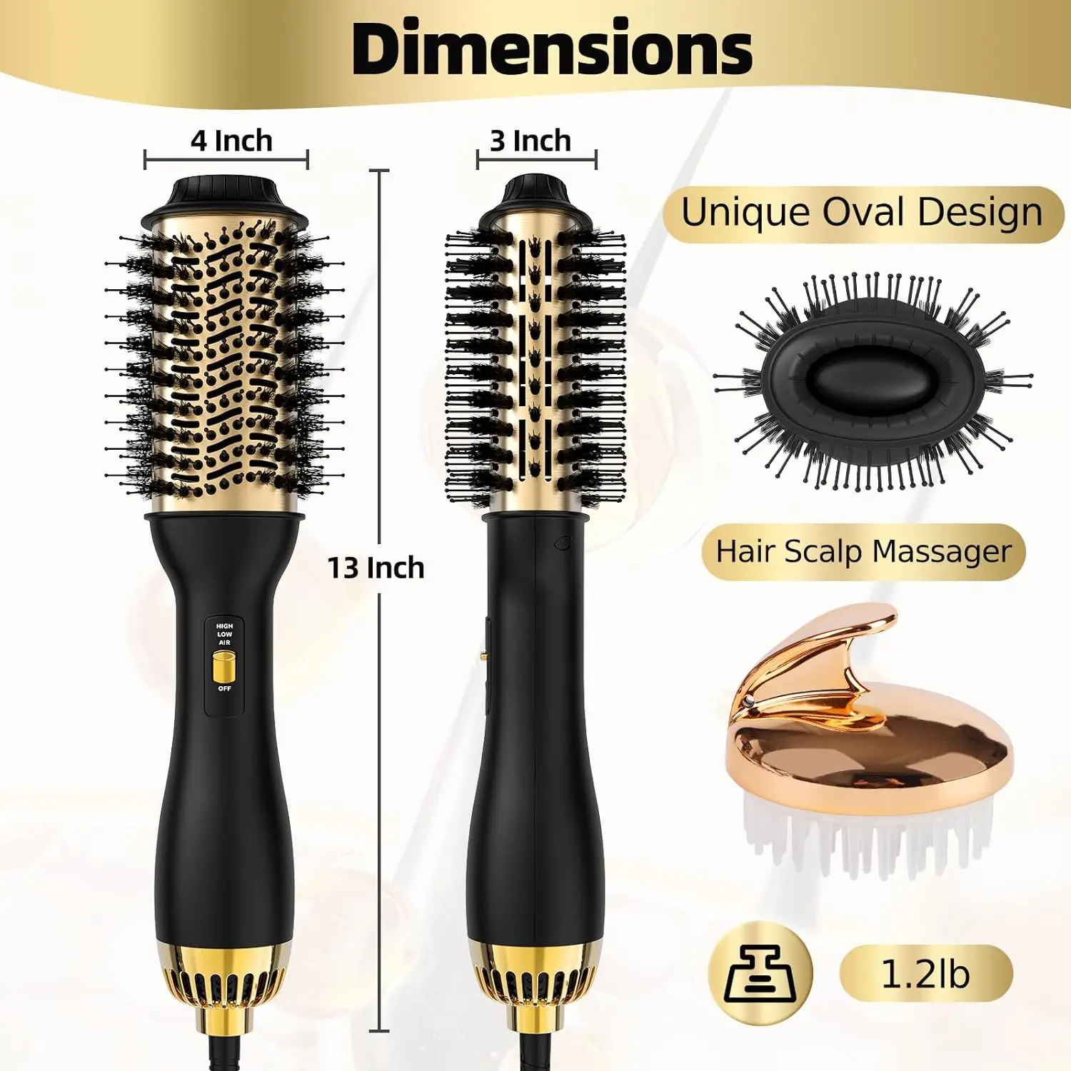 SMET Original One Step hair dryer brush and Volumizer hot air brush 1000W blow Styler for Drying
