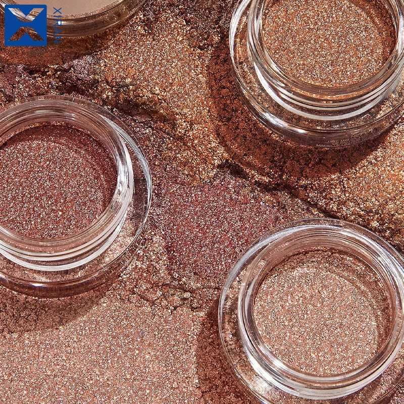 Private Label Vegan Single Pressed Glitter Luminous Metallic Eyeshadow Your Own Brand Waterproof Colorful Eyeshadow