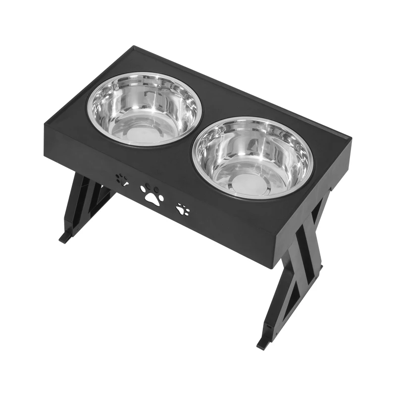 Original factory adjustable height plastic pet bowl