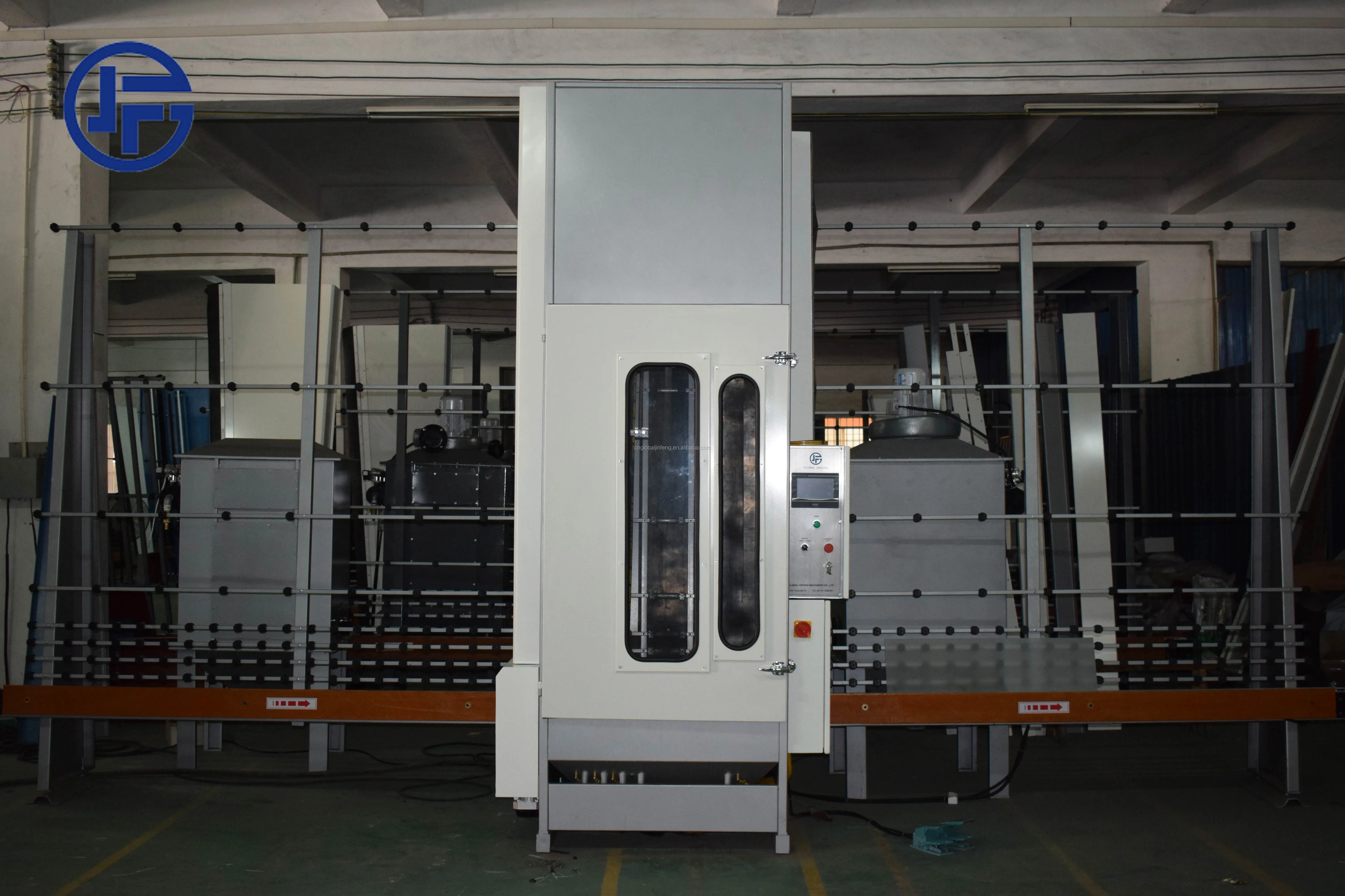 automatic flat glass sandblasting machine vertical manufacturing glass processing machinery