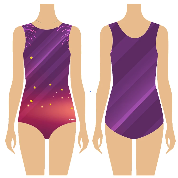 High Quality Unitard Unisex Wholesale Sublimated Leotard Perfect Fit Rythmic Gymnastics Leotards for Girls