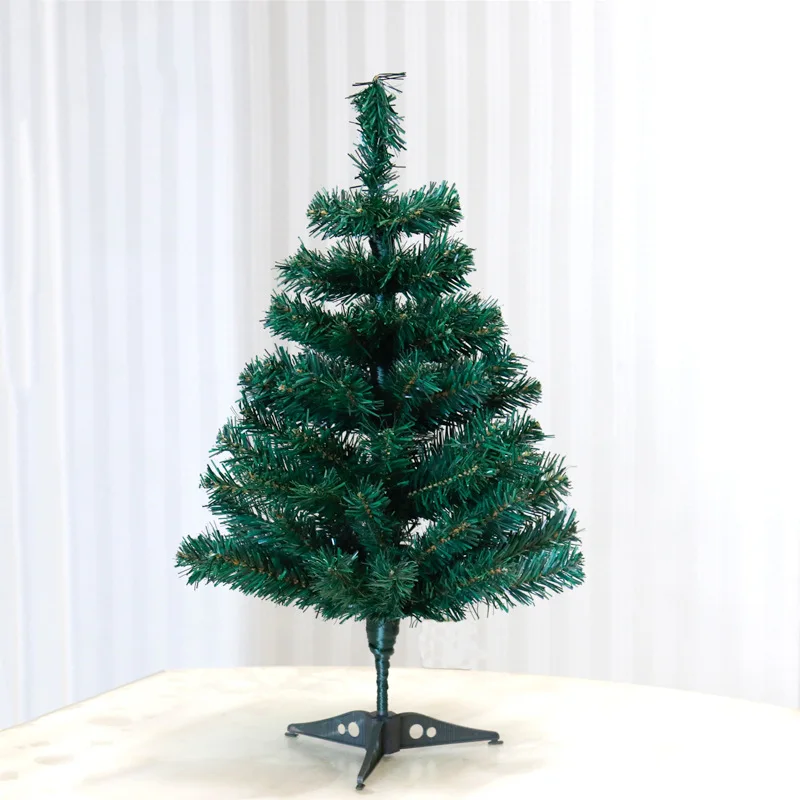 Wholesale Xmas Ornaments 60CM Small Artificial Prelit Christmas Tree with Led Lights Decoration Ball