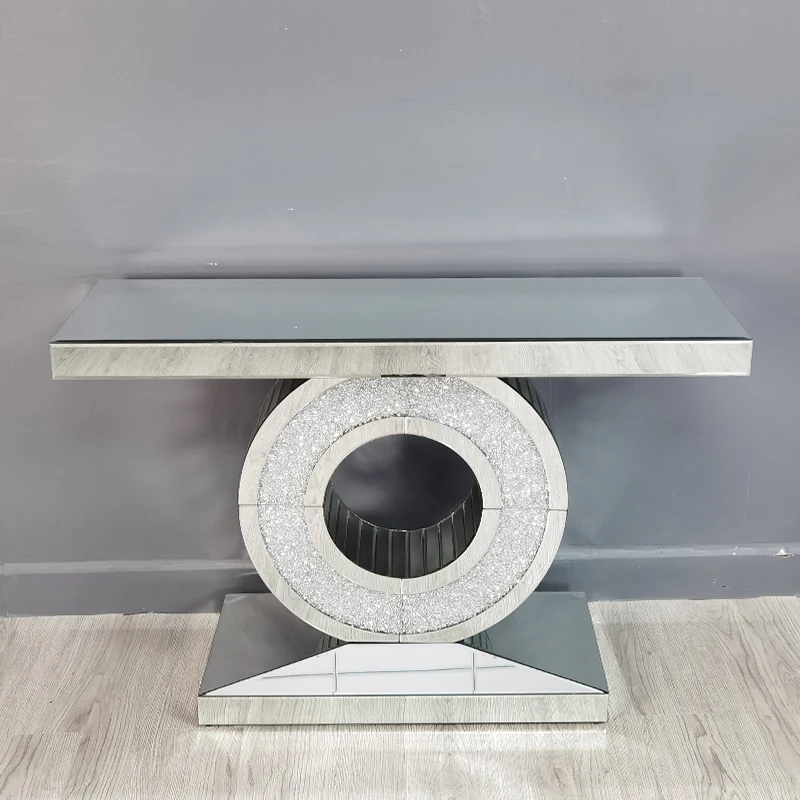 Modern Silver Living Room Mirror Console Console Table Hotel .restaurant .banquet.home