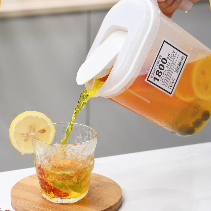 2022 Hot selling Plastic Simple Cold Kettle Set Household Cold Water Juice Cup Kettle Teapot Refrigerator Iced Kettle