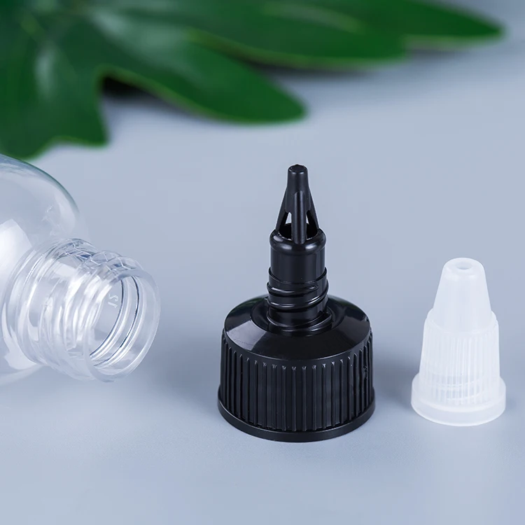 Wholesale Refillable Nozzle Twist Pointed Cap Plastic Squeeze Bottle Hot Sauce Squeeze Tube Lotion Bottles