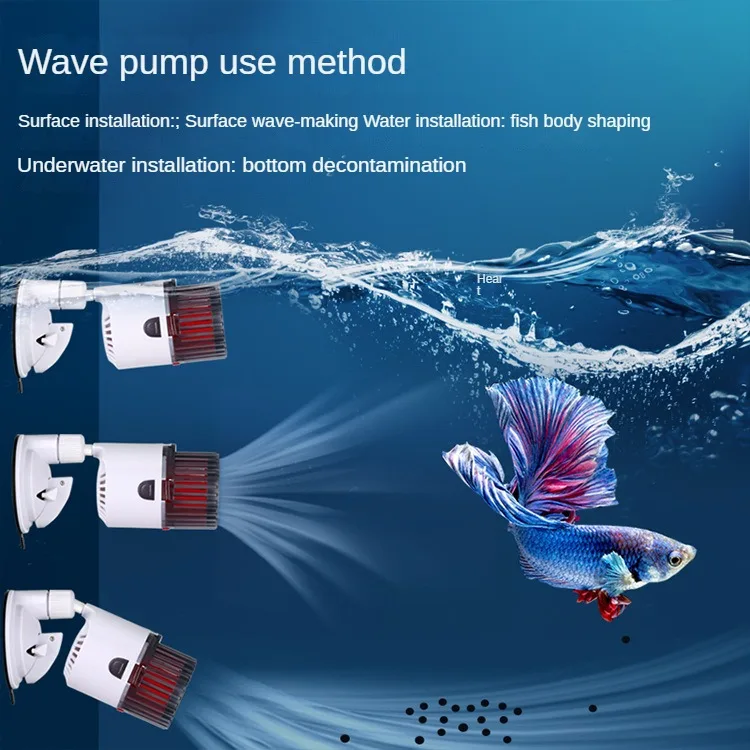 Made in China fish tank, wave making water pump, aquarium small special design, new and more convenient to use