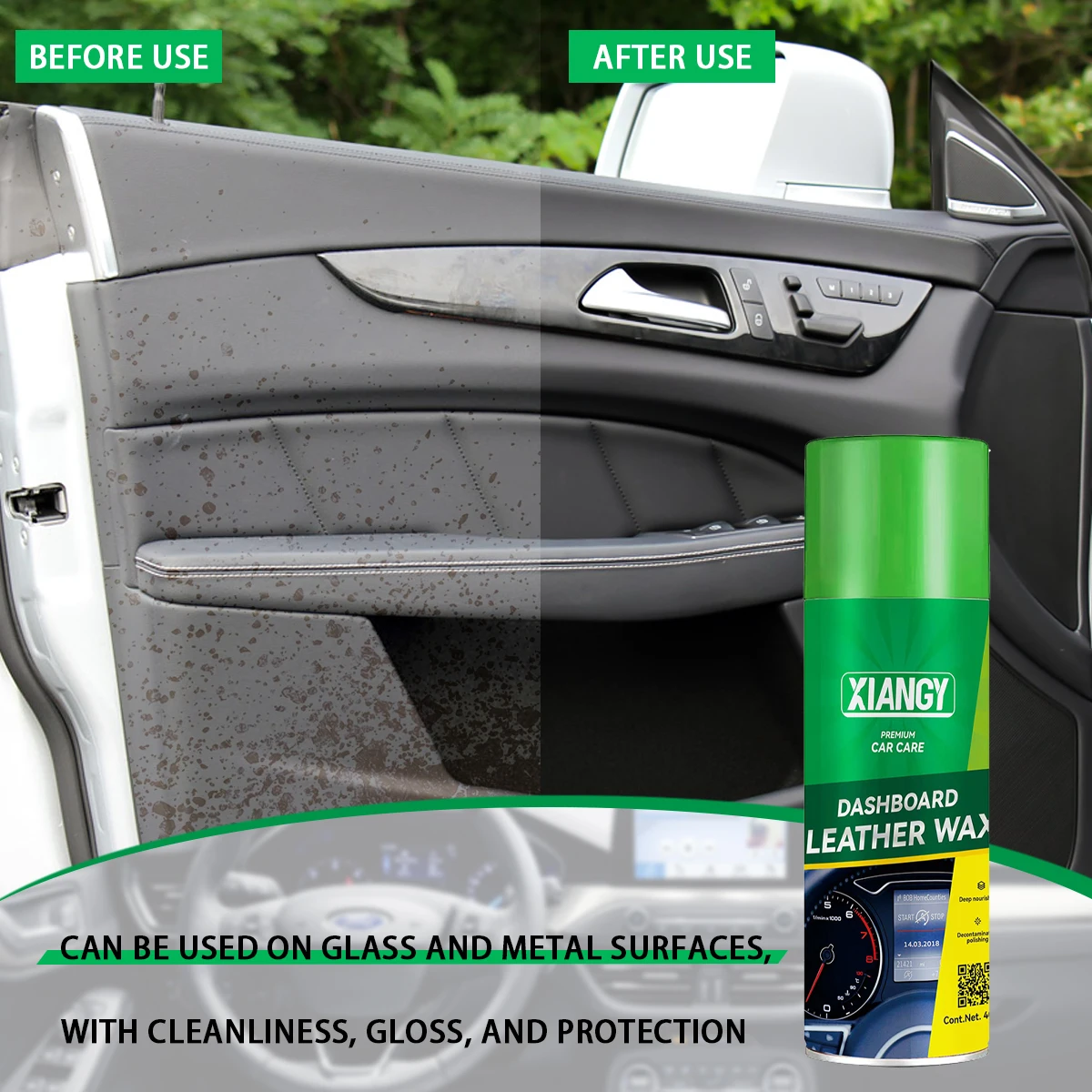 Car Interior Leather Dashboard Polish Leather Polish Wax Coating