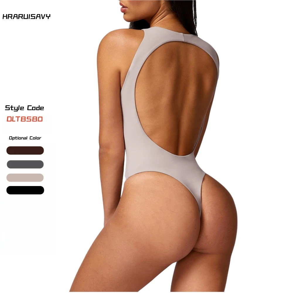 Sexy One-piece Shapewear hollow back Sculpt Brief Bodysuit Activewear Backless Sportswear Gym Yoga Fitness Women Jumpsuits