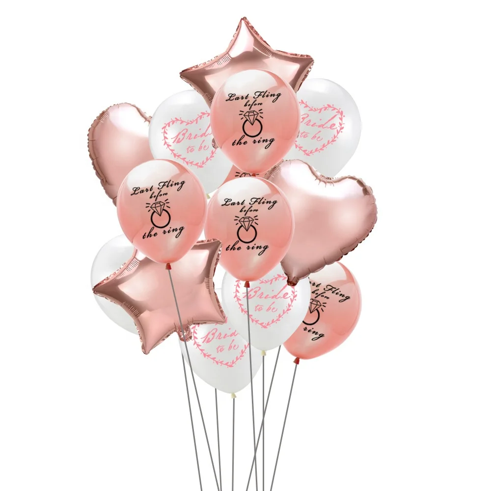 Pafu девичник украшение для вечеринки в форме сердца свадебный душ воздушный шар для невесты напечатанный набор воздушных шаров