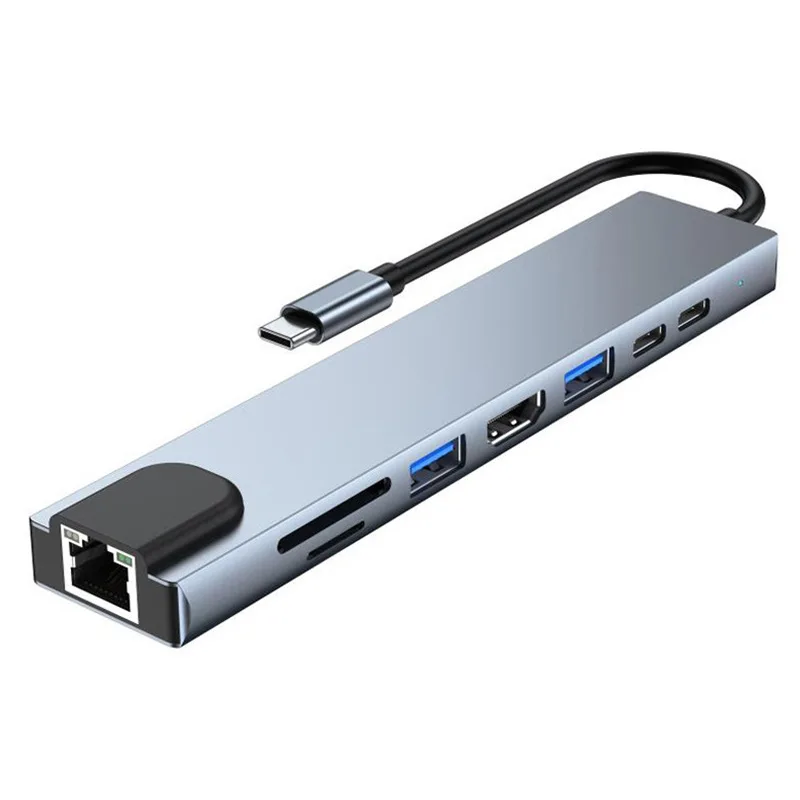 Новинка Type-C док-станция для USB-C док-станция 8-1 концентратор для Huawei записная книжка