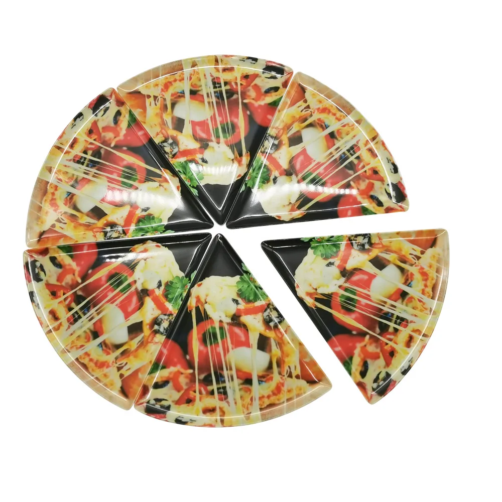 Высококачественная прочная многоразовая меламиновая тарелка A5 с индивидуальным дизайном для пикника