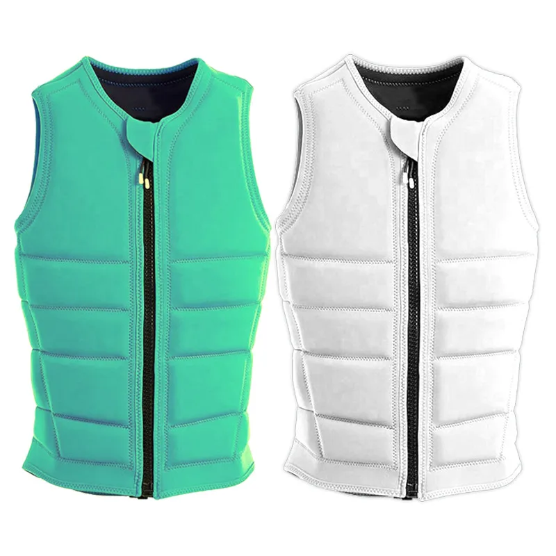 Custom Design Wakeboard Impact Vest Chaleco Salvavidas Water Sport Swim Neoprene Life Jacket PFD PVC EPE Foam Wake Boarding Vest